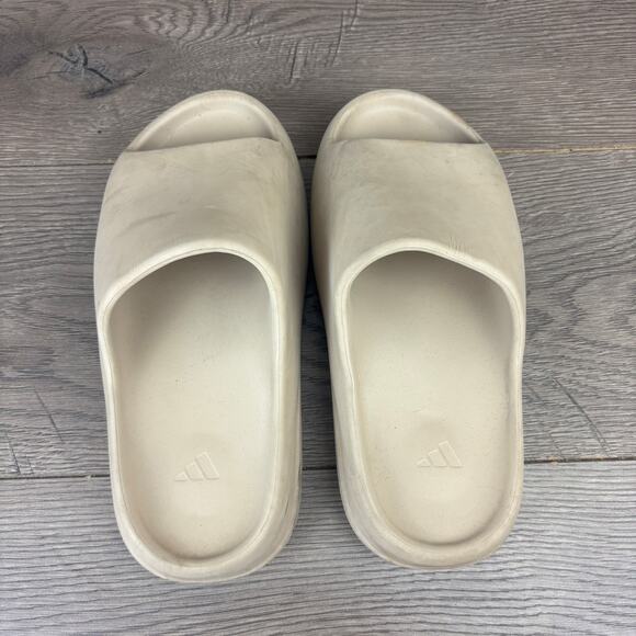 Adidas Yeezy Slides Men's Size 8 Bone Tan Slip On Open Toe Sandals Kanye West - Picture 7 of 12